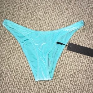 Brand new blue velvet Triangl bathing suit.